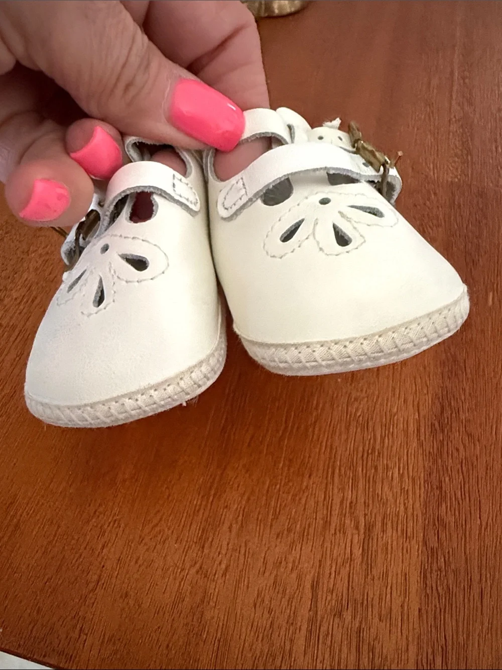 Vintage Baby Deer White Girls' Leather Mary Jane Shoes